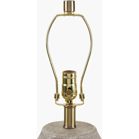 Modern European furniture - Beige Drum Linen Table Lamp S - www.oroa.com