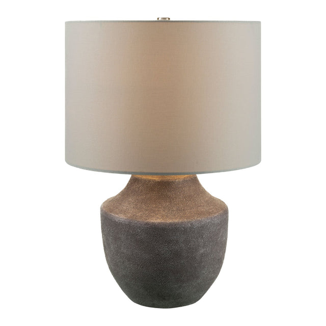 Modern European furniture - Beige Drum Linen Table Lamp S - www.oroa.com