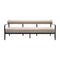 Modern European furniture - Black Aluminum Outdoor Sofa - www.oroa.com