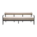 Modern European furniture - Black Aluminum Outdoor Sofa - www.oroa.com