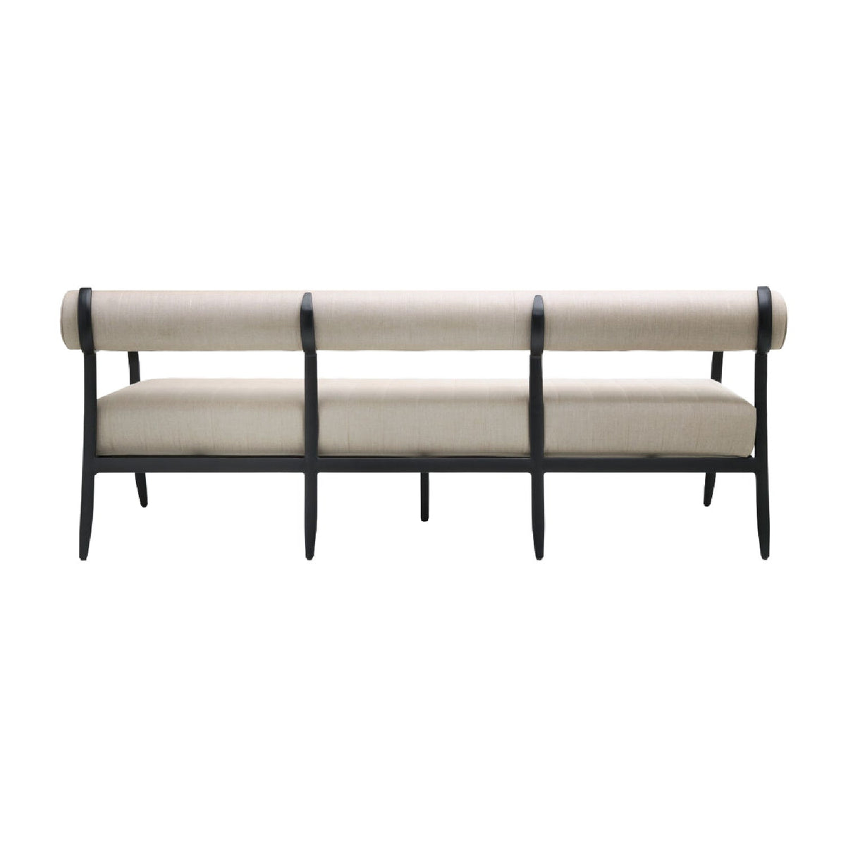 Modern European furniture - Black Aluminum Outdoor Sofa - www.oroa.com