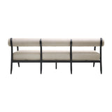 Modern European furniture - Black Aluminum Outdoor Sofa - www.oroa.com