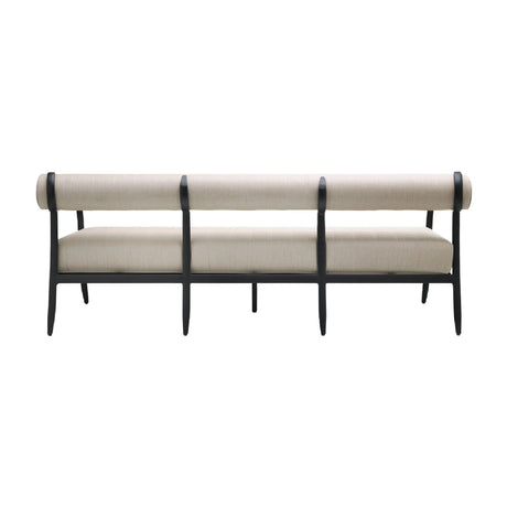 Modern European furniture - Black Aluminum Outdoor Sofa - www.oroa.com