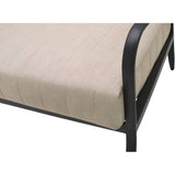 Modern European furniture - Black Aluminum Outdoor Sofa - www.oroa.com