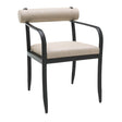 Modern European furniture - Black Aluminum Outdoor Dining Chair - www.oroa.com