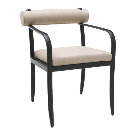 Modern European furniture - Black Aluminum Outdoor Dining Chair - www.oroa.com