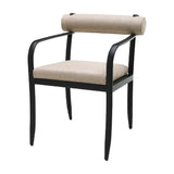Modern European furniture - Black Aluminum Outdoor Dining Chair - www.oroa.com
