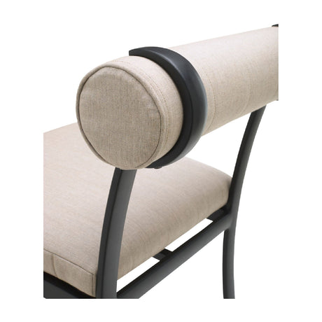 Modern European furniture - Black Aluminum Outdoor Dining Chairs (2) - www.oroa.com