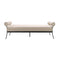 Modern European furniture - Black Aluminum Outdoor Bench - www.oroa.com