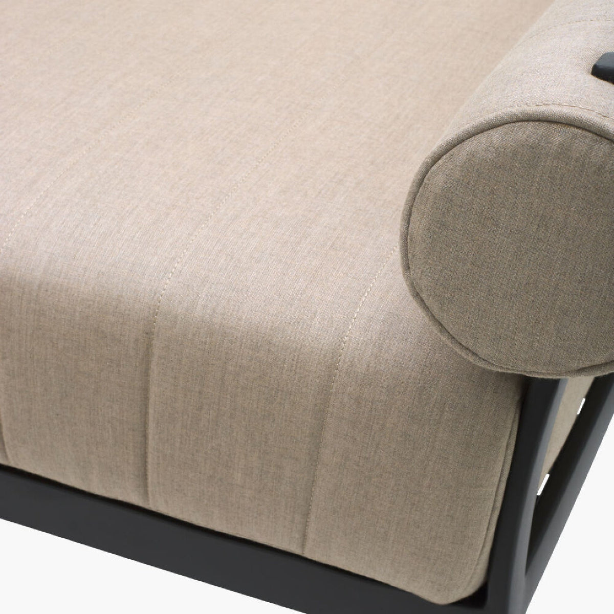 Modern European furniture - Black Aluminum Outdoor Bench - www.oroa.com