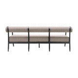 Modern European furniture - Black Aluminum Outdoor Sofa - www.oroa.com