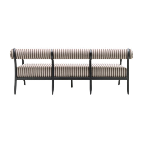 Modern European furniture - Black Aluminum Outdoor Sofa - www.oroa.com