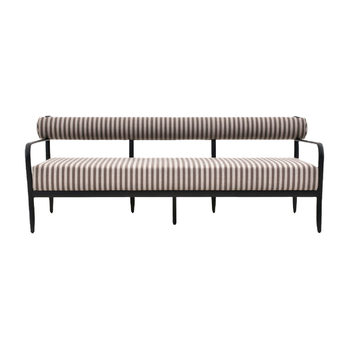 Modern European furniture - Black Aluminum Outdoor Sofa - www.oroa.com
