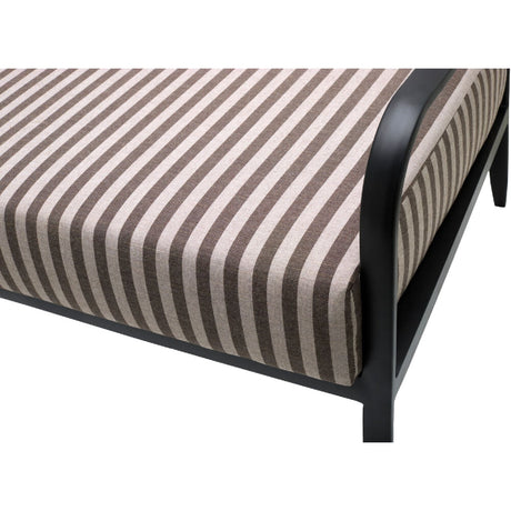 Modern European furniture - Black Aluminum Outdoor Sofa - www.oroa.com