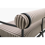 Modern European furniture - Black Aluminum Outdoor Sofa - www.oroa.com