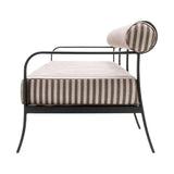 Modern European furniture - Black Aluminum Outdoor Sofa - www.oroa.com
