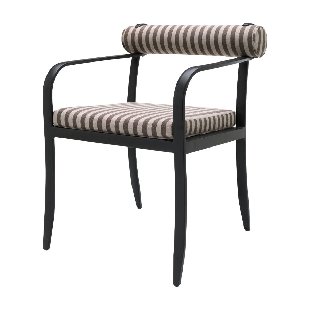 Modern European furniture - Black Aluminum Outdoor Dining Chair - www.oroa.com