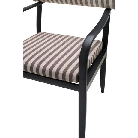 Modern European furniture - Black Aluminum Outdoor Dining Chair - www.oroa.com