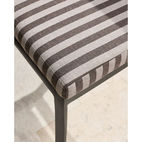 Modern European furniture - Black Aluminum Outdoor Dining Chair - www.oroa.com