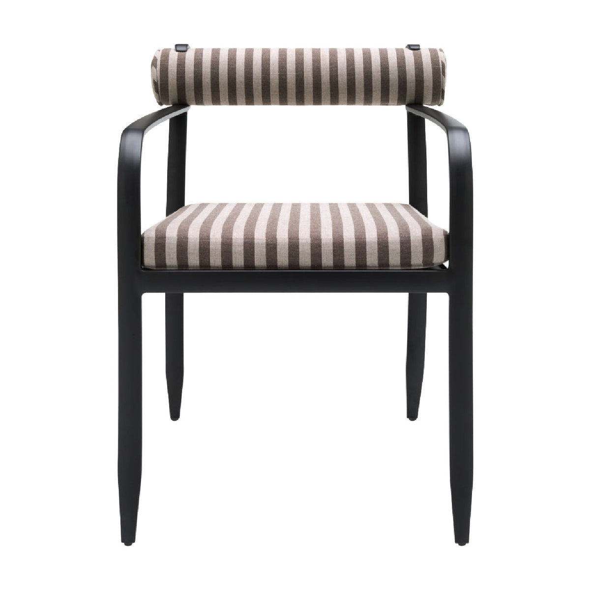 Modern European furniture - Black Aluminum Outdoor Dining Chair - www.oroa.com