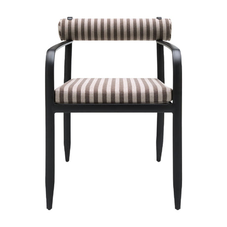 Modern European furniture - Black Aluminum Outdoor Dining Chair - www.oroa.com
