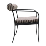 Modern European furniture - Black Aluminum Outdoor Dining Chair - www.oroa.com