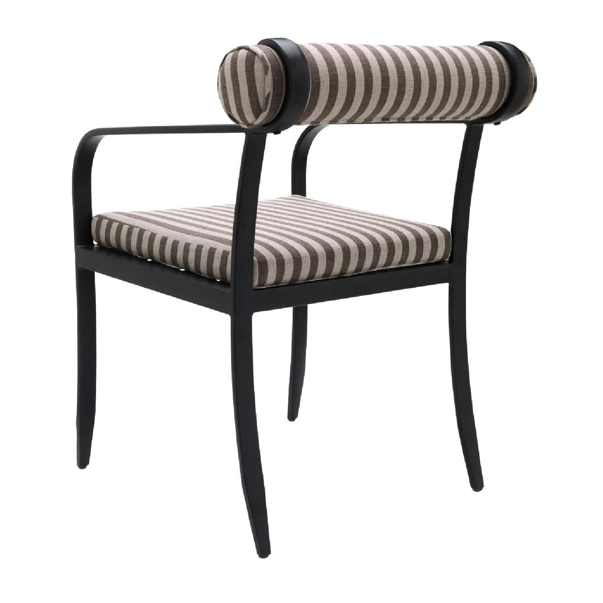 Modern European furniture - Black Aluminum Outdoor Dining Chair - www.oroa.com