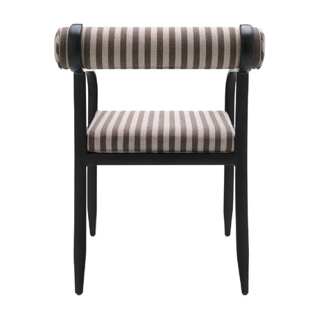 Modern European furniture - Black Aluminum Outdoor Dining Chair - www.oroa.com