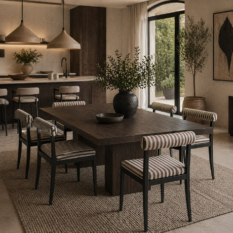 Modern European furniture - Black Aluminum Outdoor Dining Chairs (2) - www.oroa.com