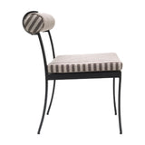 Modern European furniture - Black Aluminum Outdoor Dining Chairs (2) - www.oroa.com