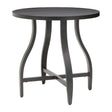 Modern European furniture - Black Aluminum Outdoor End Table - www.oroa.com