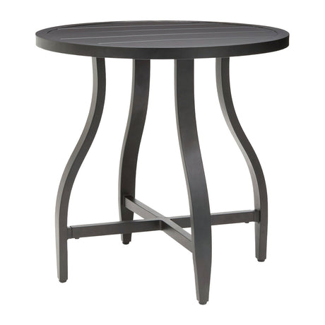 Modern European furniture - Black Aluminum Outdoor End Table - www.oroa.com