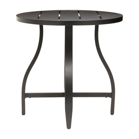Modern European furniture - Black Aluminum Outdoor End Table - www.oroa.com