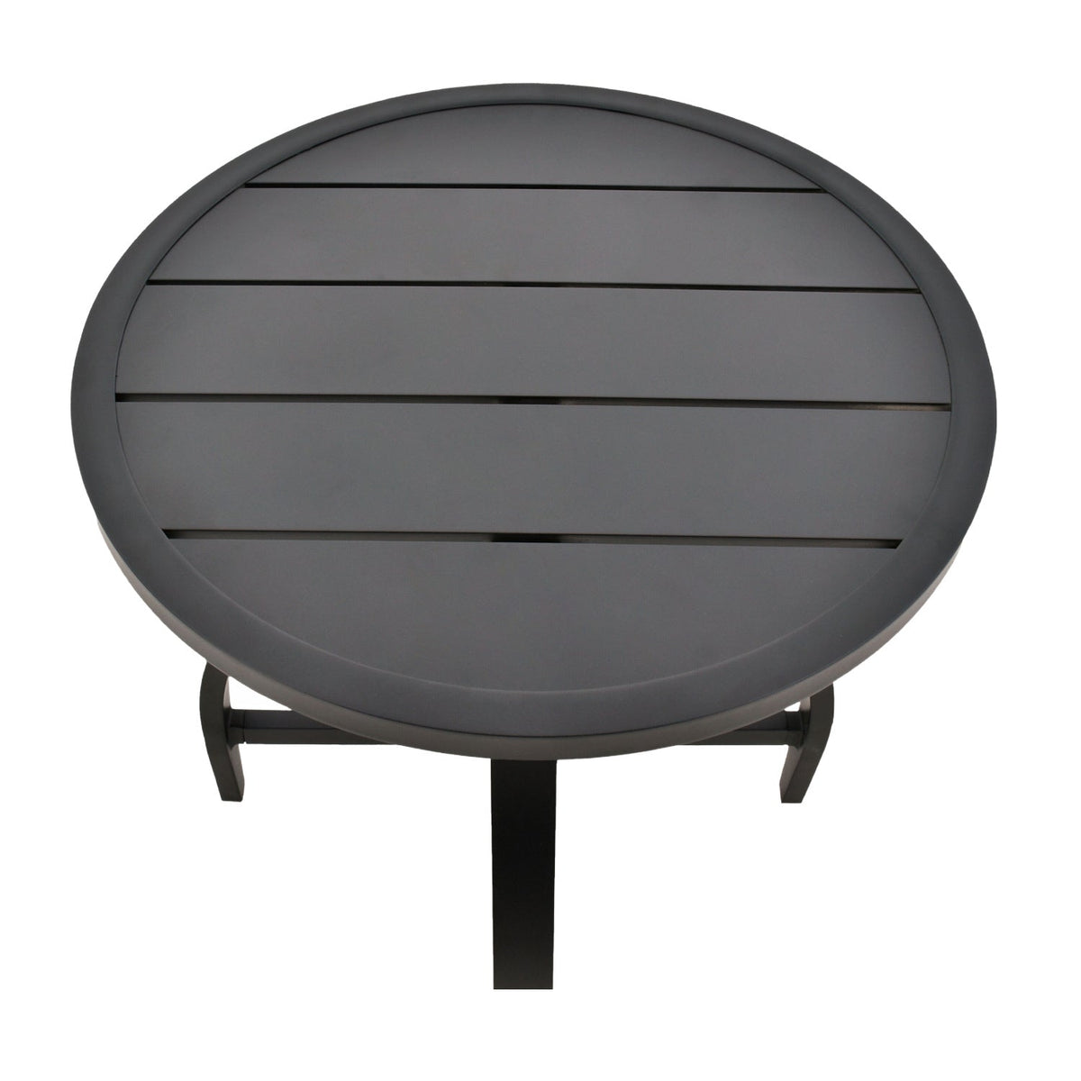 Modern European furniture - Black Aluminum Outdoor End Table - www.oroa.com