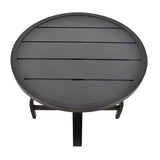 Modern European furniture - Black Aluminum Outdoor End Table - www.oroa.com