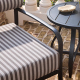 Modern European furniture - Black Aluminum Outdoor End Table - www.oroa.com