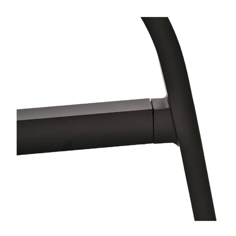 Modern European furniture - Black Aluminum Outdoor Dining Table - www.oroa.com