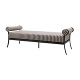 Modern European furniture - Black Aluminum Outdoor Bench - www.oroa.com