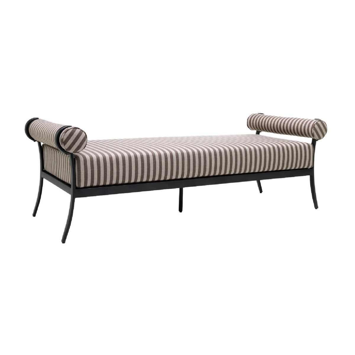 Modern European furniture - Black Aluminum Outdoor Bench - www.oroa.com
