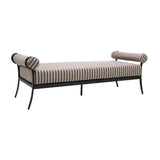 Modern European furniture - Black Aluminum Outdoor Bench - www.oroa.com