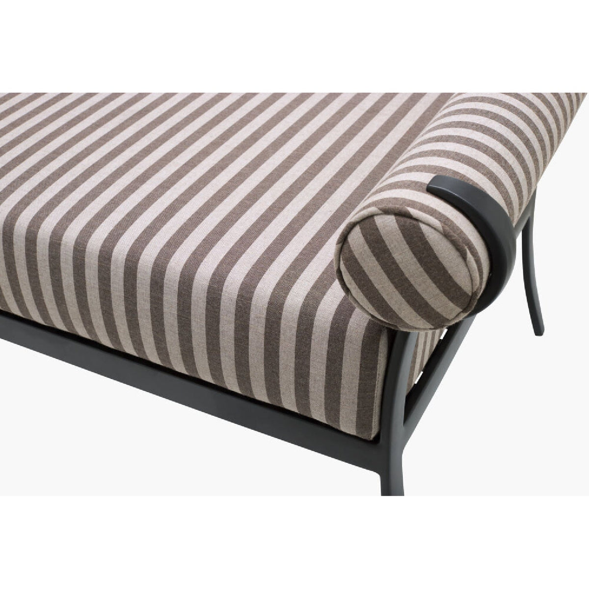 Modern European furniture - Black Aluminum Outdoor Bench - www.oroa.com