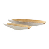 Modern European furniture - Gold Antiqued Aluminum Bowls (2) - www.oroa.com