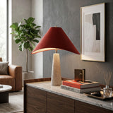Modern European furniture - Cotton Shade Table Lamp - www.oroa.com