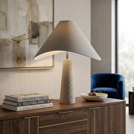 Modern European furniture - Cotton Shade Table Lamp - www.oroa.com