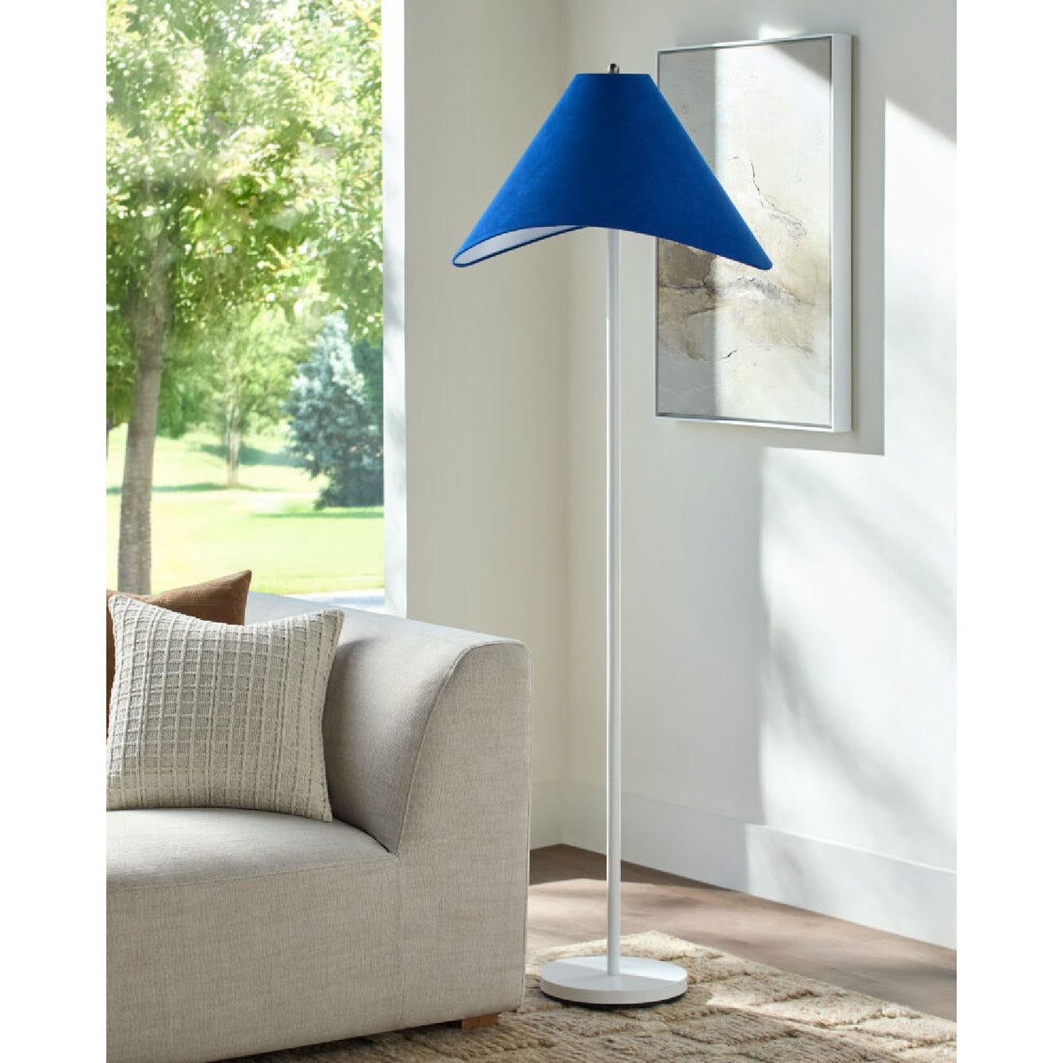 Modern European furniture - Cotton Shade Accent Floor Lamp - www.oroa.com