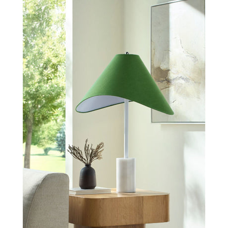 Modern European furniture - Marble Base Cotton Table Lamp - www.oroa.com