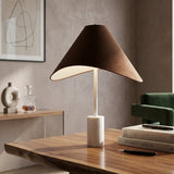 Modern European furniture - Marble Base Cotton Table Lamp - www.oroa.com