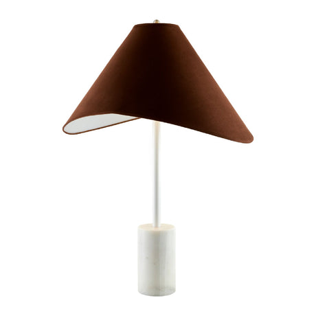 Modern European furniture - Marble Base Cotton Table Lamp - www.oroa.com