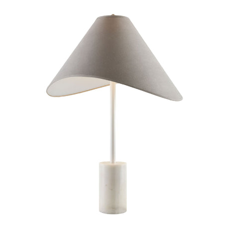 Modern European furniture - Marble Base Cotton Table Lamp - www.oroa.com