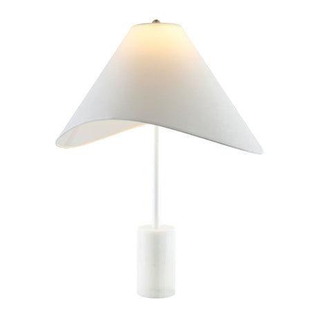 Modern European furniture - Marble Base Cotton Table Lamp - www.oroa.com